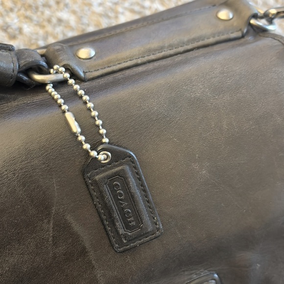 Coach Black Leather Briefcase - Picture 6 of 16